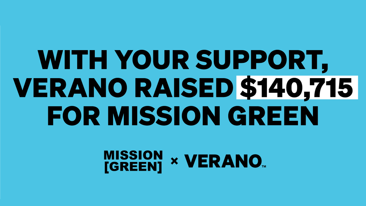 Verano Donates to Mission Green